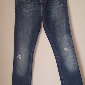Leara Women Women’s Boot Cut Jeans in Washed Blue Sz 2 99% Coton 2% Elastic